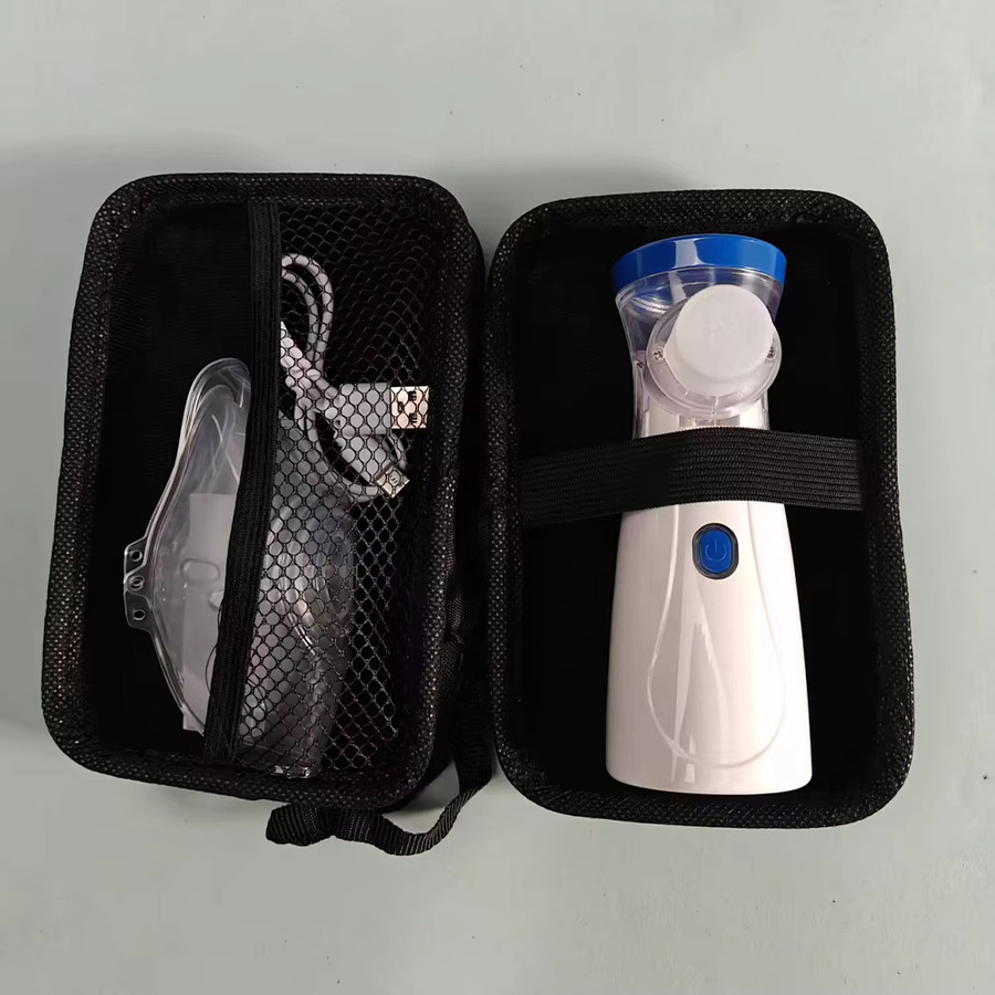 AiQUE Mesh-Vernebler mit Aufbewahrungskoffer, leiser tragbarer Mini-Zerstäuber für Kinder und Erwachsene zur Asthma-Pflege - Bild 2