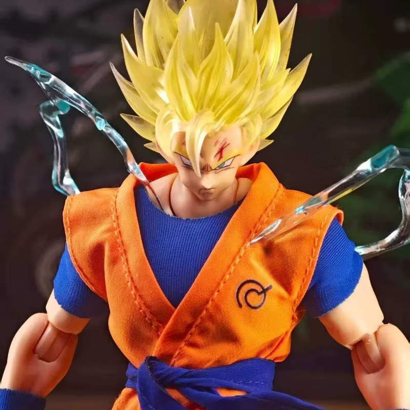 Bandai Dragon Ball Goku, Actionfigur, 1/12 Maßstab, Orange-Blaue Uniformen - Bild 2