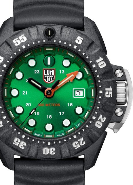 Luminox Armbanduhr, Quarz, Kunststoff, 45 mm, Herren, Grün, 30 ATM - Bild 1