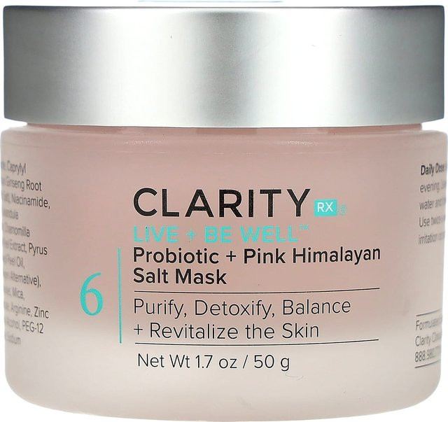 ClarityRx Live + Be Well Probiotische Maske mit Himalaya-Salz, 50 g - Bild 1