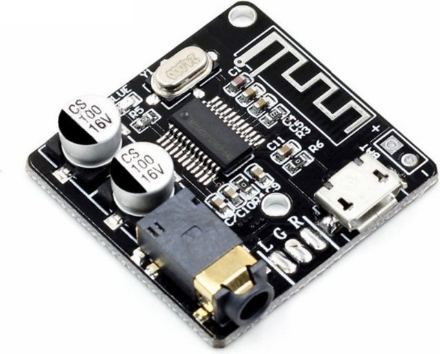 GXTH Bluetooth Audio Receiver Board Bluetooth 4.1 und BT5.0 Wireless Stereo Musik Modul mit MP3 Verlustfreier Decoder in Schwarz - Bild 1