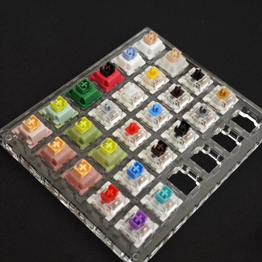 Outemu Gateron Kailh Schalter-Tester Multi-Marken-Erlebnispaket für mechanische und magnetische Tastaturen sowie Low-Profile-Schalter in Multicolor - Bild 2