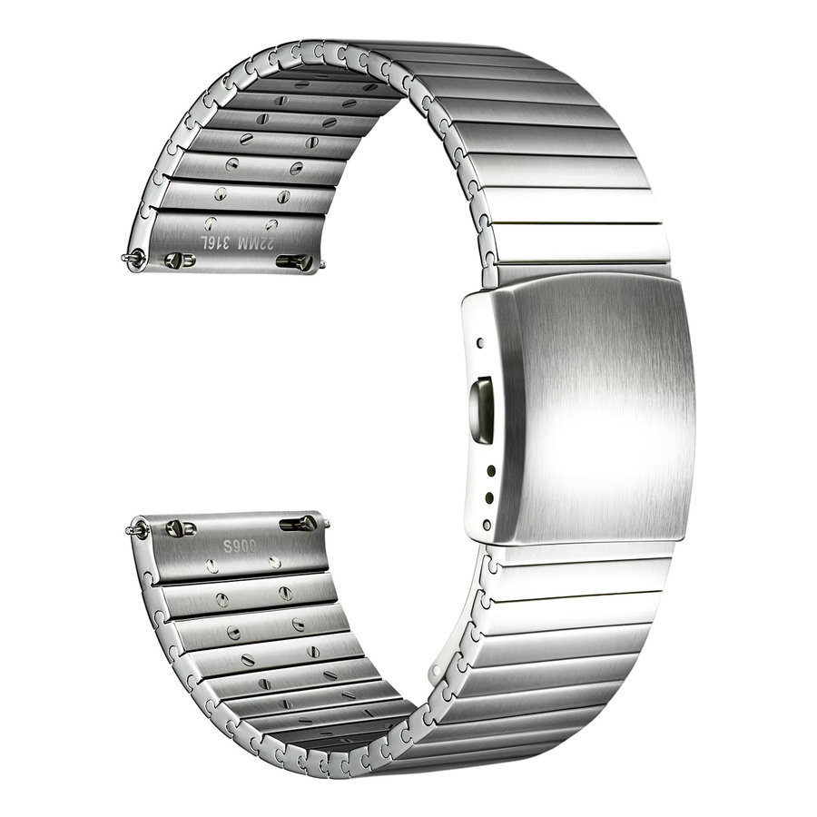 MAIKES Gliederarmband, 316L-Edelstahl, Silber - Bild 3