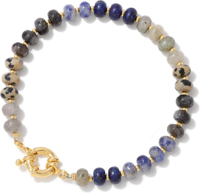 Armband Lapis Lazuli, Labradorit, Quarz, Unisex - Bild 1
