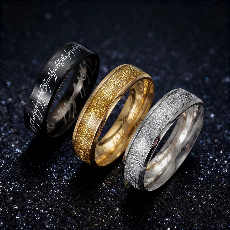 MAXBVYING Ring, Edelstahl, Punk, Unisex - Bild 1