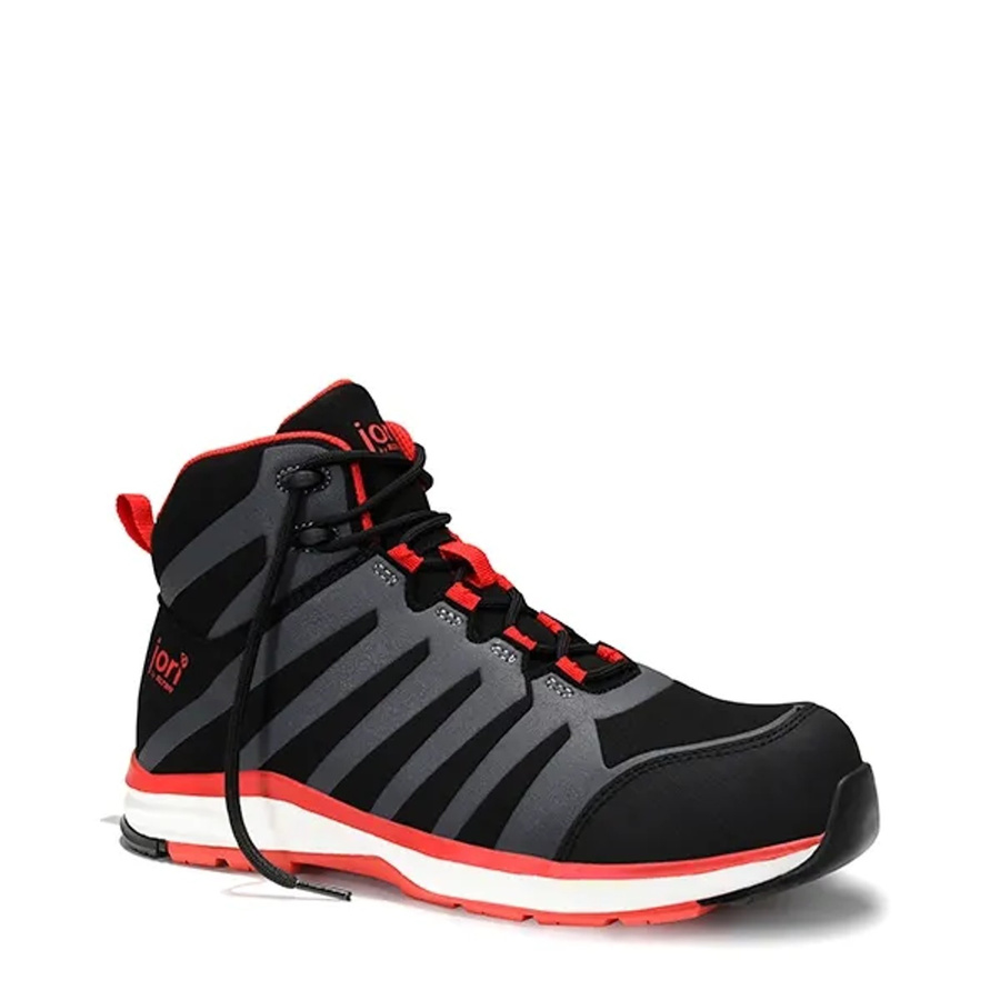 Elten Sicherheitsstiefel JoRapid Black-Red Mid ESD S3 in Schwarz-Rot, Größe 44 - Bild 2