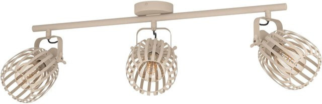 Eglo Spot Girona 3-flammige Deckenleuchte aus Metall in Sandfarben/Beige mit E27 Fassung - Bild 1