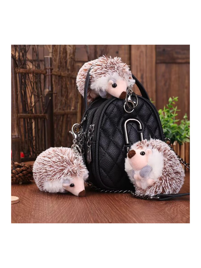 JINHF Schlüsselanhänger Plüsch-Igel, 10 cm, Unisex - Bild 5
