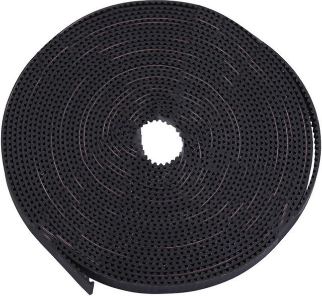 Fishine 3D-Drucker Set Kit in Schwarz mit 8 Stück 2GT Zahnriemenscheiben (8mm Bohrung), 5 Meter Riemen (6mm Breite) und 16 Schrauben - Bild 1