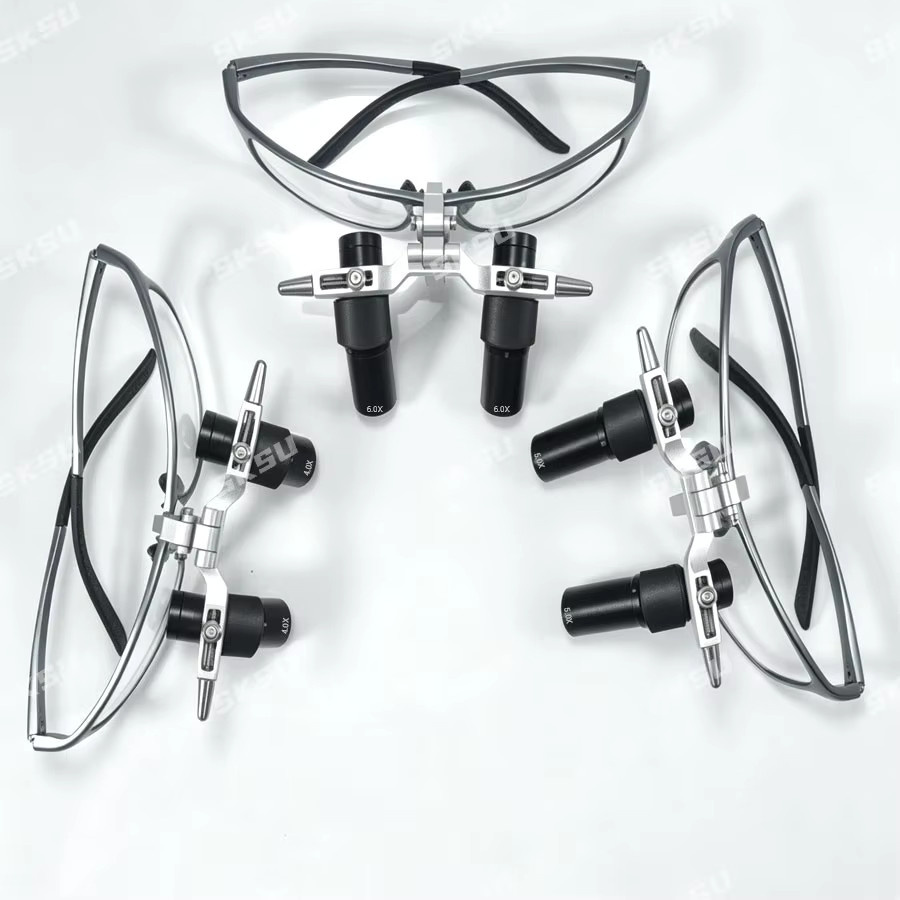 Ergo Optische Dentallupe 4x 5x, Klappbar, Schwarz - Bild 1