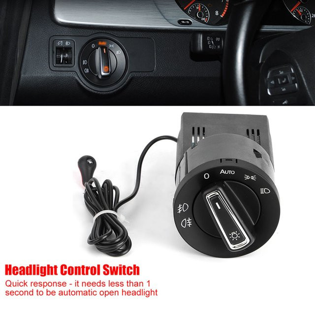 DOACT Auto Scheinwerfer Lampe Steuerschalter und Lichtsensormodul für MK4 in Schwarz - Bild 1