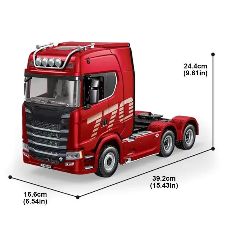 HUINA 770S Anhängerkopf 1501, Rc Traktor, 1:18, mit Licht und Ton - Bild 4