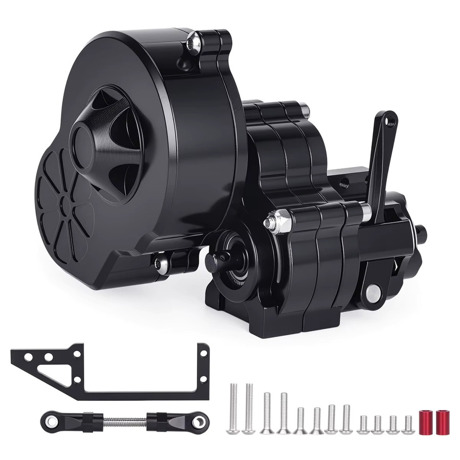 MALOM RC Stahlgetriebe-Getriebegehäuse, Metall & Aluminium, Schwarz - Bild 3