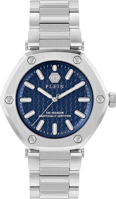Philipp Plein Armbanduhr, Quarz, Edelstahl, Blau, 38 mm, Damen - Bild 1