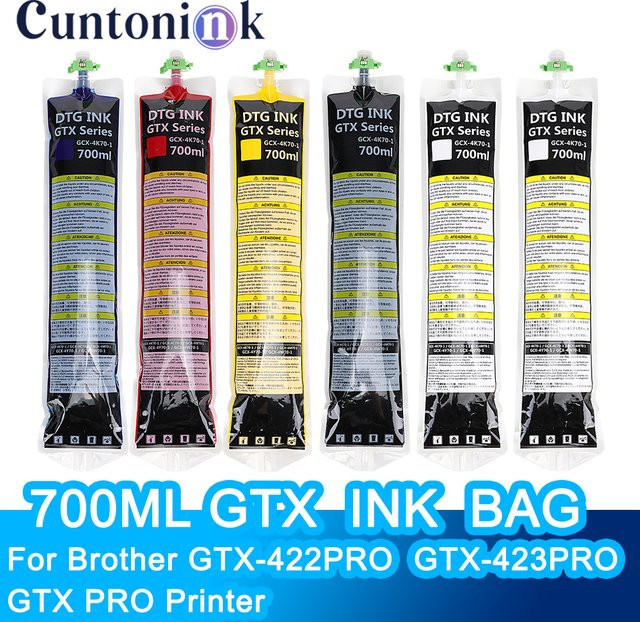 Brother GTX Textil-Pigmenttinte Weiß für GTX-422, GTX-423 und GTXpro Serie, 700 ml - Bild 1