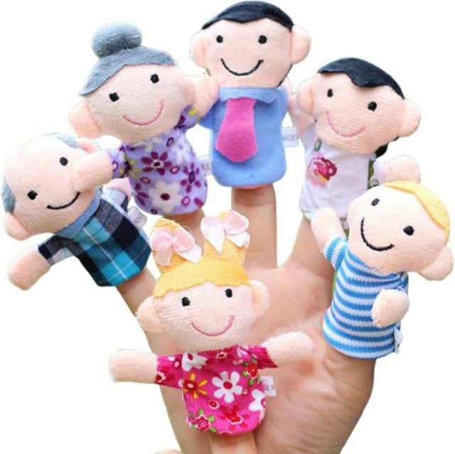 Yiran toy Fingerpuppen Tiere, Plüsch / Textil, 6-teiliges Set, ab 0 Jahren - Bild 1