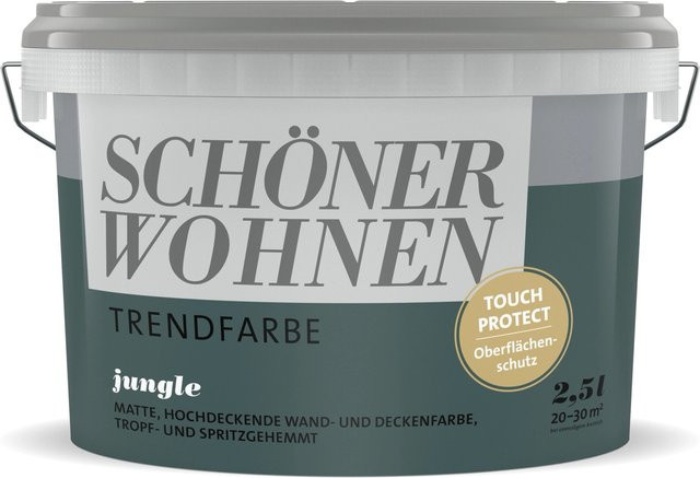 Schöner Wohnen Wandfarbe Jungle Green matt, 2,5 l - Bild 1