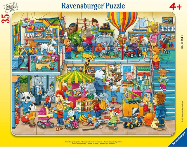 Ravensburger Tierischer Spielzeugladen, Kinderpuzzle, ab 4 Jahren - Bild 1