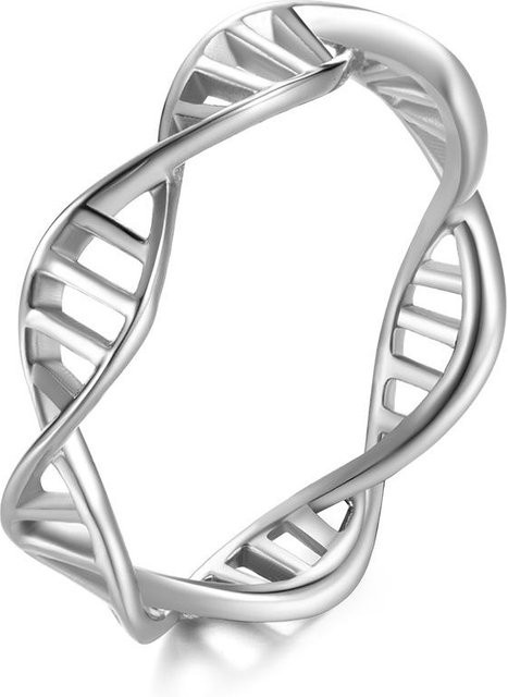 YIRAN Jewelry 5 Ring, doppelspiralig, Roségold, Titanstahl, Damen, 10 - Bild 1