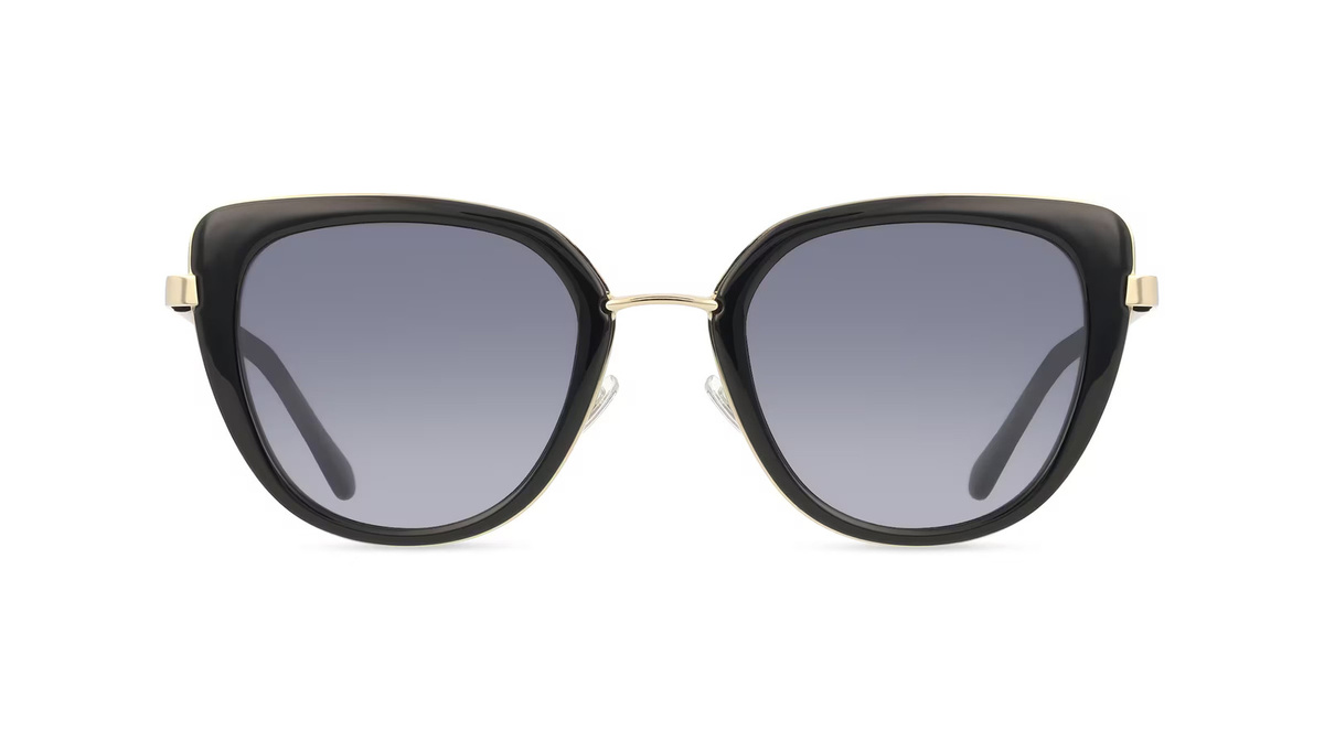 Fossil FOS 2158/G/S Sonnenbrille Cat Eye, Vollrand, Edelstahl, schwarz, Damen - Bild 1