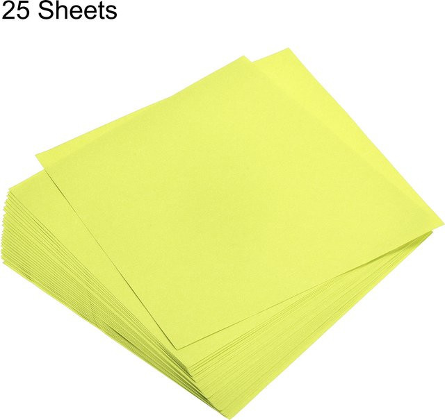 Uxcell Origami-Papier Blau, 25 Blatt quadratisch, doppelseitig, B: 15,24 cm x B: 15,24 cm - Bild 1
