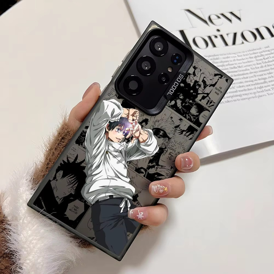 Stoßfeste TPU Handyhülle mit Okkotsu Y-Yuta Anime Design für Samsung Galaxy S25 S24 S23 S22 S21 Ultra Plus 5G in Schwarz und Multicolour - Bild 3