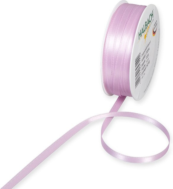 Halbach Satinband aus Polyester in Rosa, Breite: 6 mm, Länge: 10 m - Bild 1