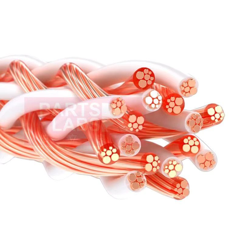 Jinbao Kable 12TC HiFi-Lautsprecherkabel aus sauerstofffreiem Kupfer, 24-adrig geflochtene Audioverstärker-Verbindungskabel - Bild 5