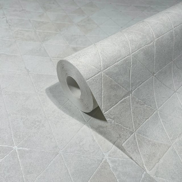 Marburg Vliestapete mit geometrischem Design in Weiß, modern und FSC-zertifiziert - Bild 1