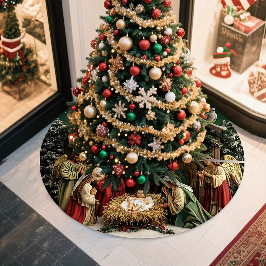 VIKAMA Weihnachtsbaumrock in Mehrfarbig für deine Weihnachts- und Neujahrsdekoration im Innen- und Außenbereich - Bild 6