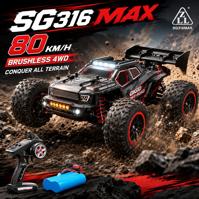 ZNLYRION 4WD Offroad Hochgeschwindigkeits-RC-Auto, ferngesteuert - Bild 1