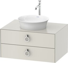 Duravit Waschtischunterschrank White Tulip in Weiß, Wandmontage, B/T/H: 80 x 55 x 40,8 cm - Bild 1