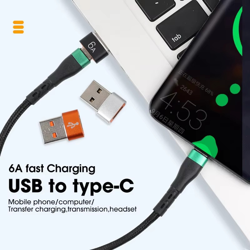 NNBILI USB 3.0 Adapter Set: USB-A auf USB-C und USB-C auf USB-A OTG Konverter in Schwarz - Bild 2