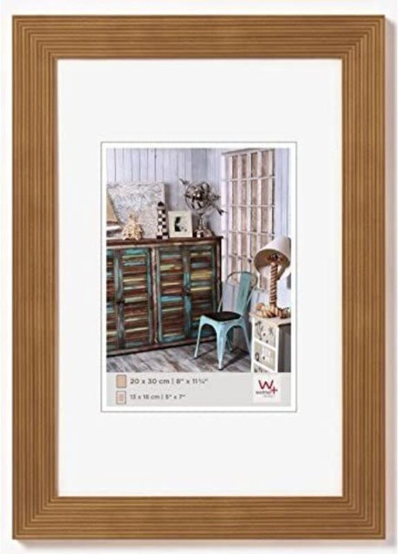 Walther Design Grado Bilderrahmen aus Holz mit Passepartout in Braun, B x H: 18 x 24 cm - Bild 3