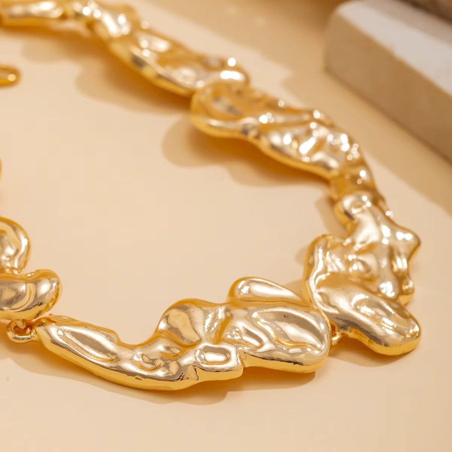 IngeSight.Z Choker Halskette, Metall, Gold, Damen, Vintage - Bild 3