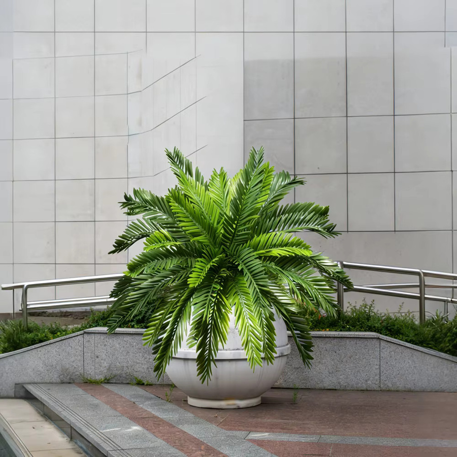 Künstliche Palme Kmitang in Grün, tropischer Kokosnussbaum mit persischen Blättern zur Dekoration von Haus und Garten, Höhe: 45 cm - Bild 3