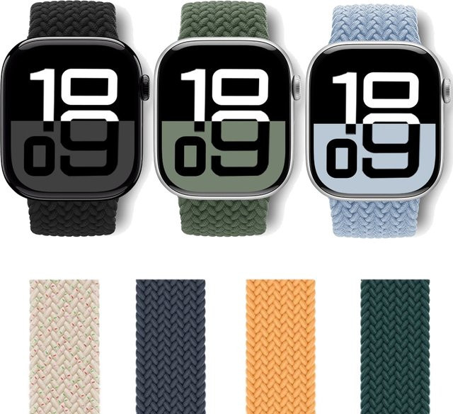 RWBANDS Uhrenarmband Textil, Schwarz, Unisex - Bild 1