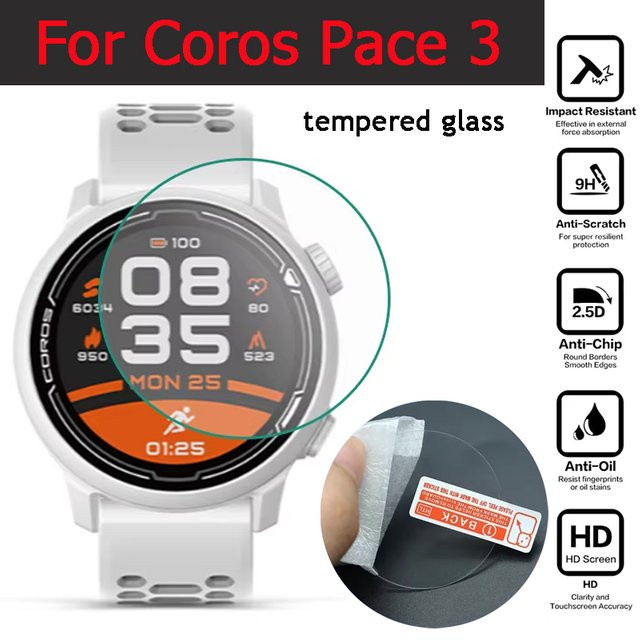 Coros Schutzfolie aus gehärtetem Glas, 2–4 Stück, Coros Pace 3 - Bild 1