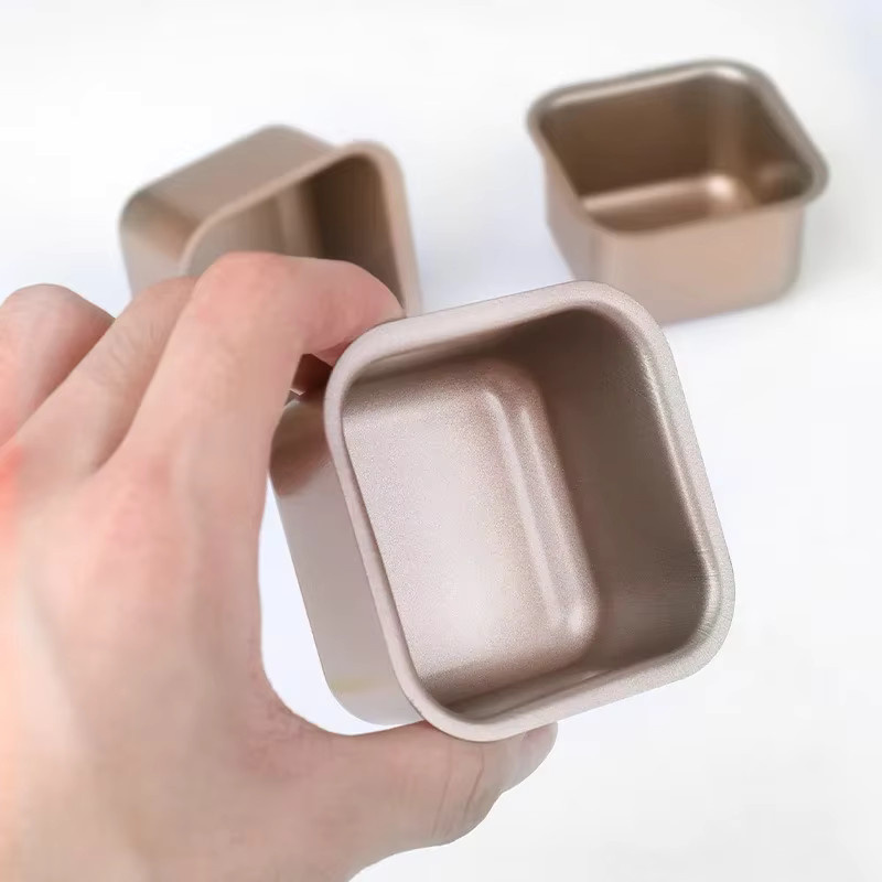Nicht klebende Backform aus Kohlenstoffstahl für Brot und Toast, quadratische Kuchenform für Mousse und Gebäck - Bild 3