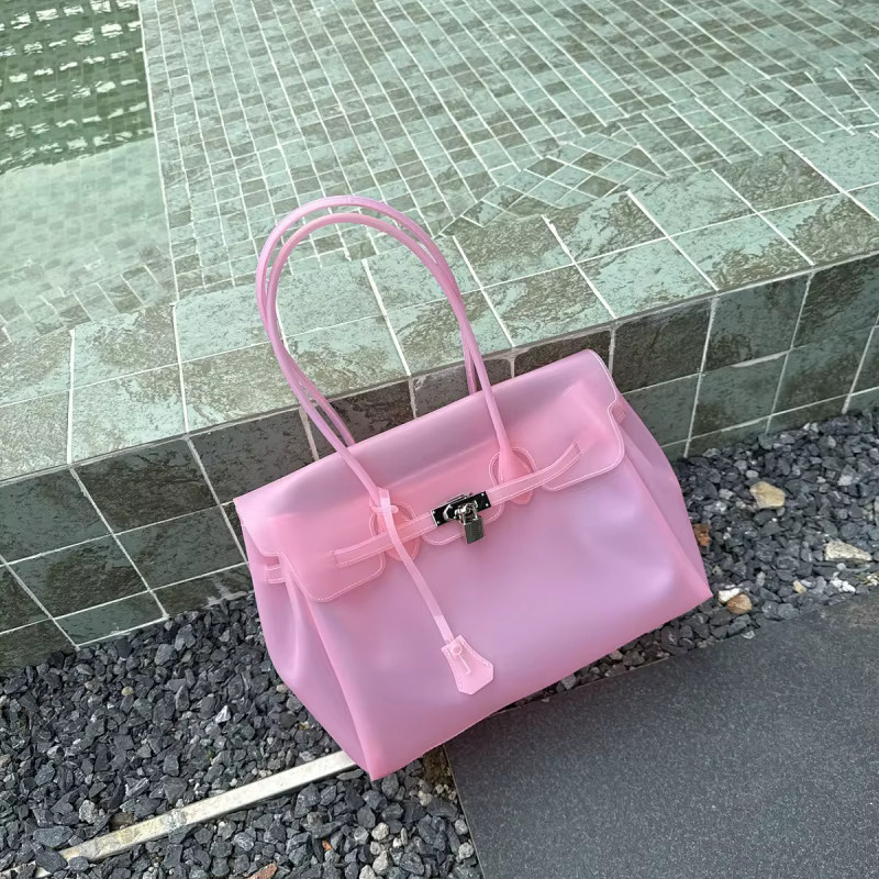 Bandai Sommer-Jelly-Taschen, transparente Tragetasche, Candy-Farben, PVC, wasserdicht - Bild 3