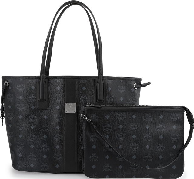 MCM Shopping Bag Set, Canvas und Leder, Schwarz, Damen - Bild 1