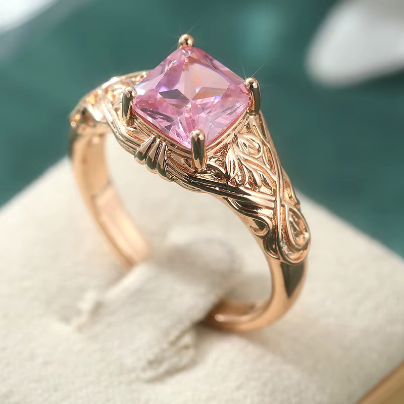 YoYo Ring, Rosa Synthetischer Zirkonia, Damen - Bild 3