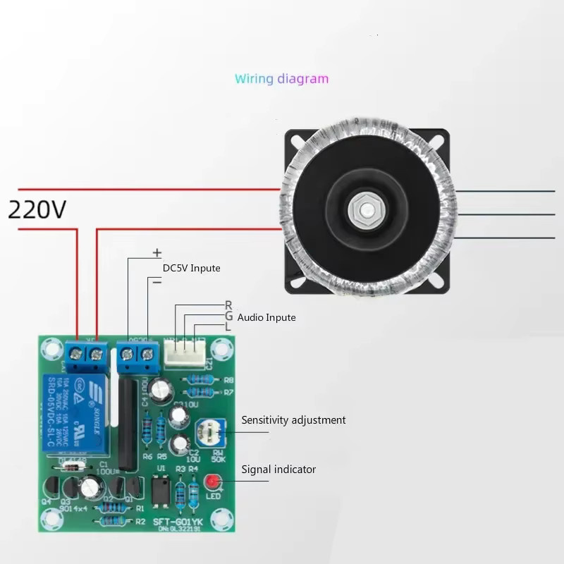 SOTAMIA Klasse A Power Verstärker Audio Netzschalter Intelligente Audio Control Schalter in Silber - Bild 2