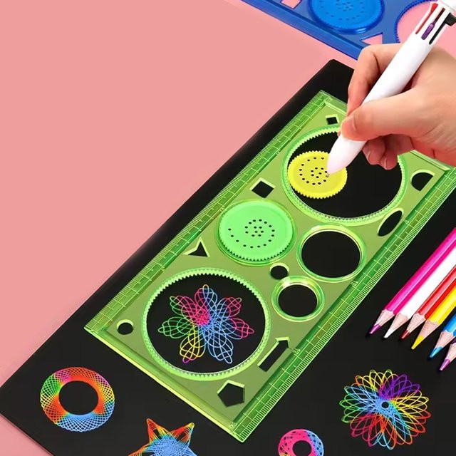 hairun Spirograph Zeichnung Schablonen Set, Malerei Vorlage, Kunst Handwerk - Bild 1