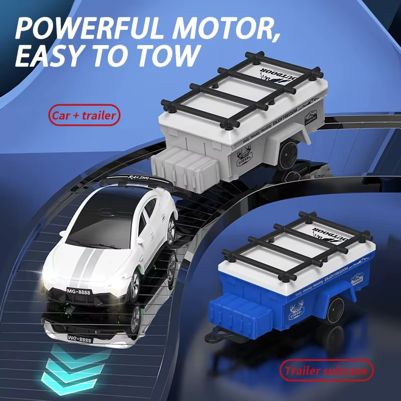 zwn GTR Racing RC Auto, 1:64, mit LED Licht, ferngesteuert - Bild 4
