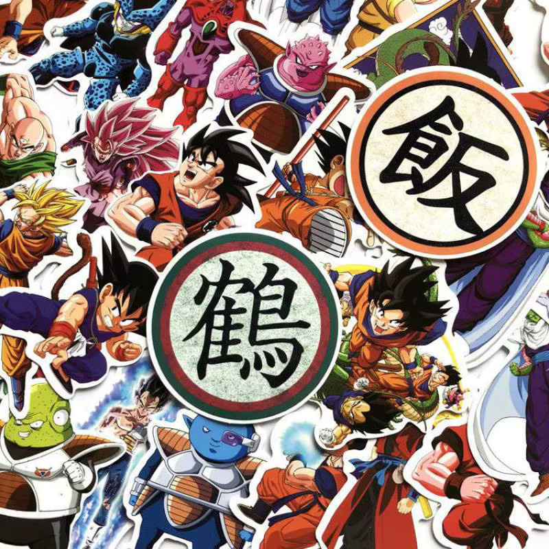 Bandai Dragon Ball Cartoon Graffiti-Aufkleber, 100 Stück, wasserdicht - Bild 4