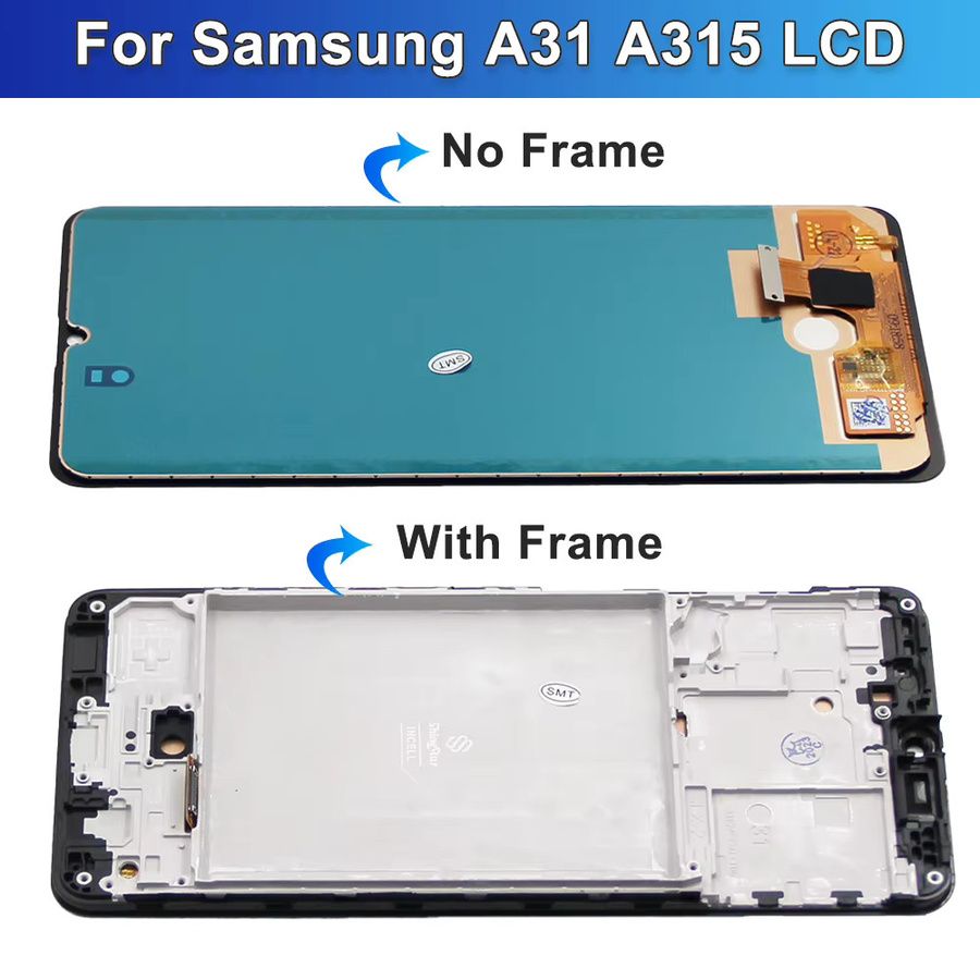 Samsung A31 A315 LCD Display mit Touchscreen Digitizer Montage in Schwarz - Bild 3