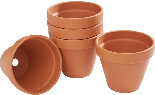 VBS Terrakotta-Töpfe in Braun, 5er-Set, Durchmesser: 11 cm - Bild 1