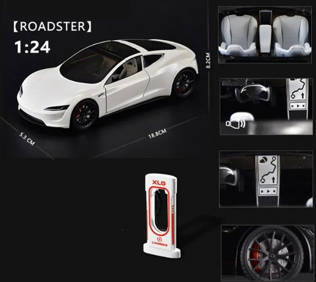 Linyi toy car Roadster, Spielzeugauto, 1:24, Licht und Sound, ab 14 Jahren - Bild 1
