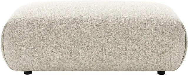 Vente-unique Sitzhocker Monelia in Beige aus meliertem Stoff, Breite: 113 cm - Bild 1